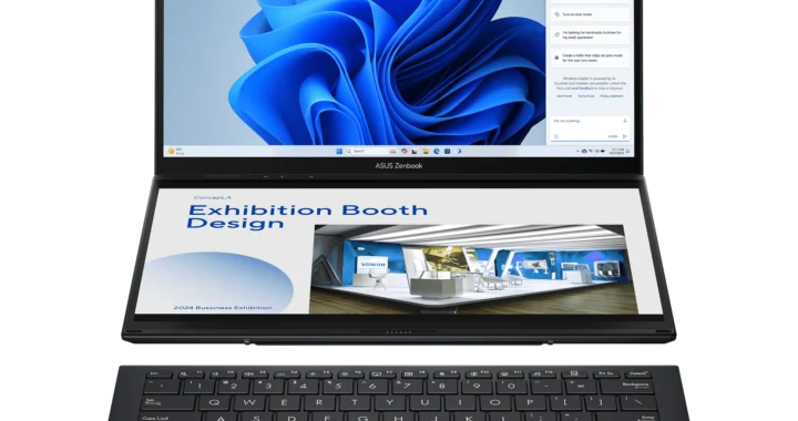ASUS Zenbook DUO з двома OLED-екранами та Copilot для роботи зі ШІ
