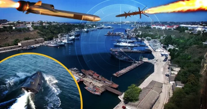 Ракетні удари по кораблях РФ у порту окупованого Криму