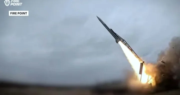 Українська балістична ракета FP-9 компанії Fire Point під час запуску