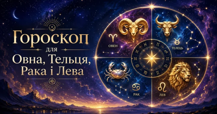 Гороскоп на 1 липня з зодіакальним колом Тельця, Рака, Овна та Лева