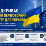 ЄС відкриває перший переговорний кластер для вступу України до ЄС