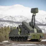 Норвежская система ПВО NOMADS на заснеженном ландшафте