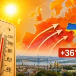 Спека в Києві: термометр показує +36° на мапі України