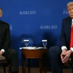 Володимир Путін і Дональд Трамп на саміті в Анкориджі 2025