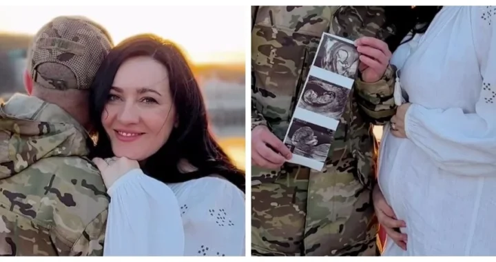 Вагітна Соломія Вітвіцька з чоловіком-військовим Олексієм Ситайлом та УЗД малюка