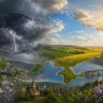 Україна розділена на зону дощів з грозами та сонячну погоду на вихідних