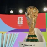 Трофей FIFA World Cup 26 на виставці — головний приз чемпіонату світу з футболу 2026, де Іспанія стала переможцем.
