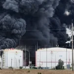 Пожежа на нафтобазі РФ після удару ЗСУ по паливній інфраструктурі