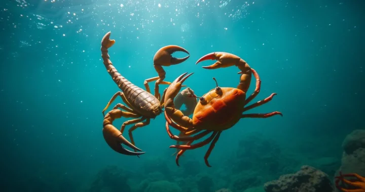 Скорпіон і рак у воді як символи знаків у гороскопі на 16 липня