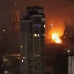 Вибухи на багатоповерхівках Києва вночі від балістичного удару РФ