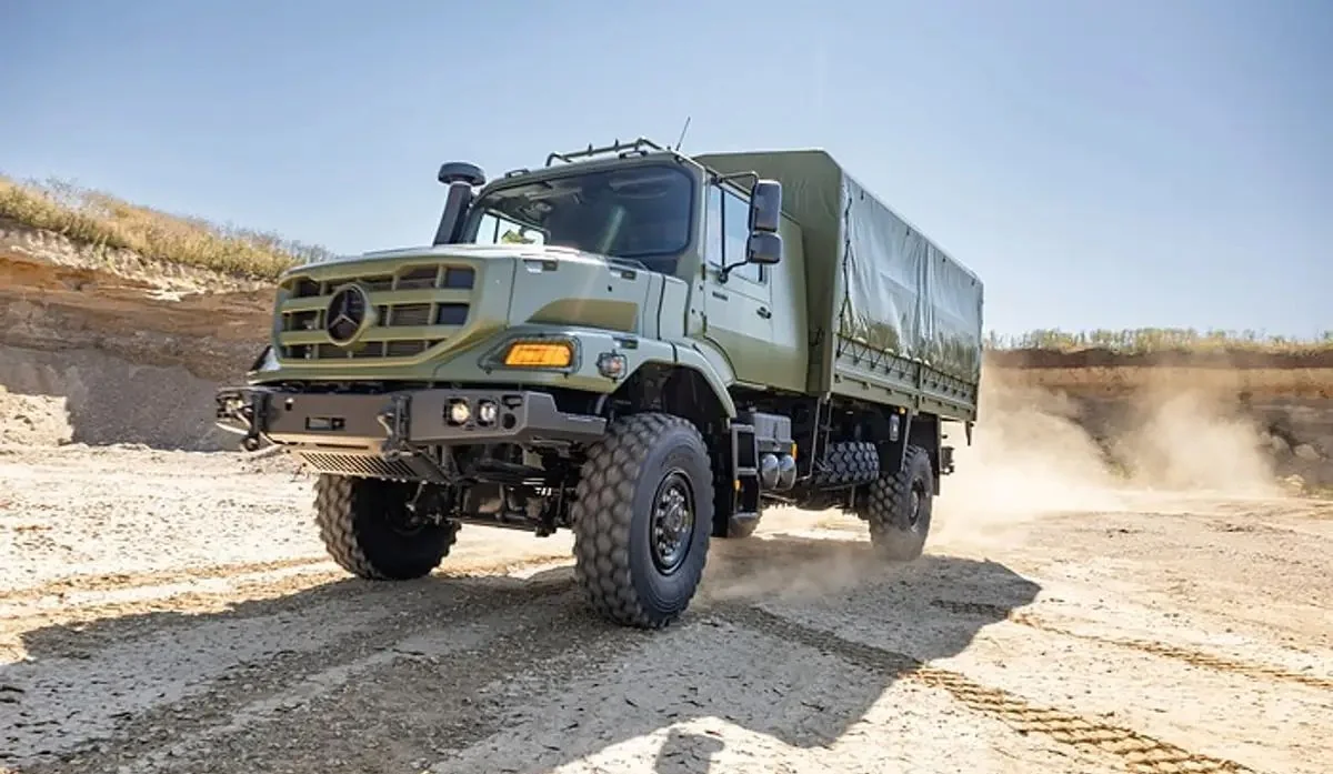 Безпілотна вантажівка Zetros Сил оборони України на випробуваннях бездоріжжям