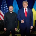 Дональд Трамп і Володимир Зеленський на зустрічі щодо підтримки України