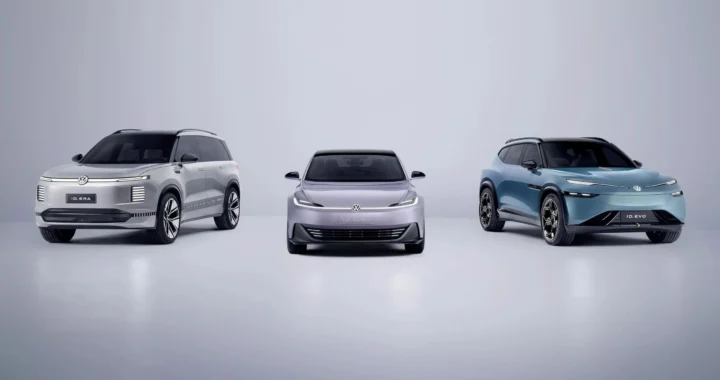 Три електромобілі Volkswagen ID. як приклад модельного ряду