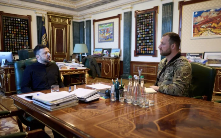 Зеленський та Хмара обговорюють призначення на посаду міністра оборони